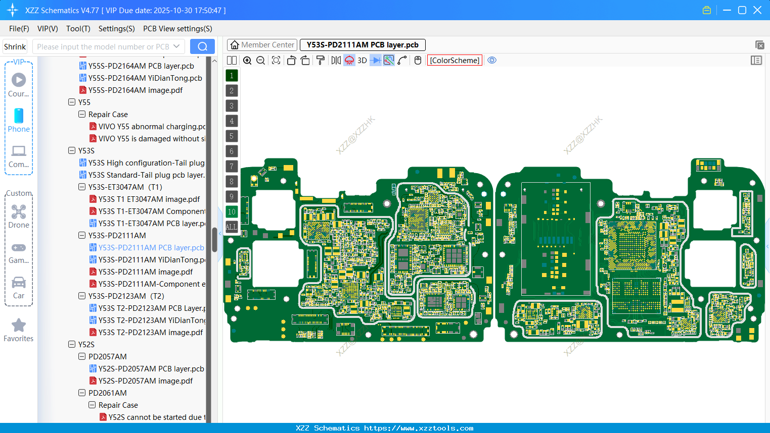 VIVO Y53S-PD2111AM PCB Layer
